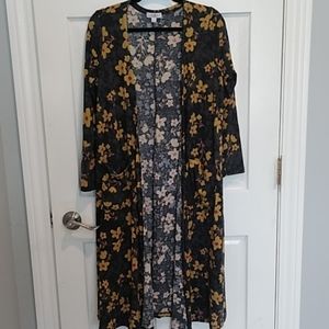 LuLaRoe Sarah ribbed duster M